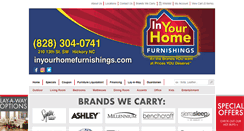 Desktop Screenshot of inyourhomefurnishings.com
